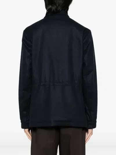 Kiton Cashmere Jacket In Blue