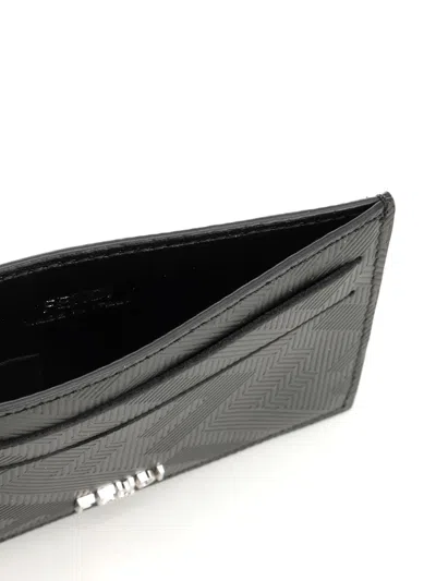 Fendi Flat Card Case Vit.king St.ff Wallets Black