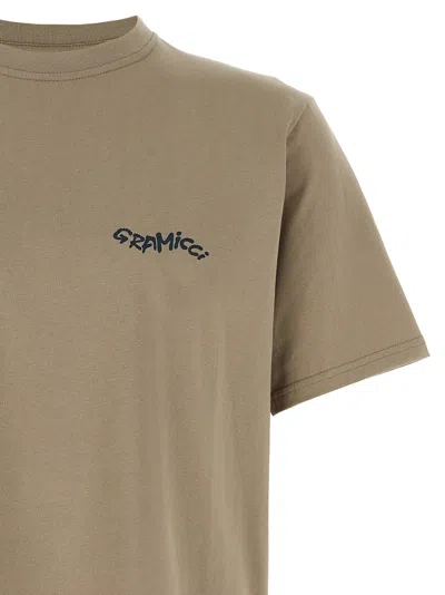 Gramicci Gecko T-shirt Beige In Brown