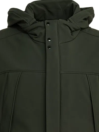 C.p. Company Hooded Sleeveless Vest Featuring Back Detail In Gray