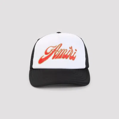 Amiri Structured Black Cap With Embroidered Logo