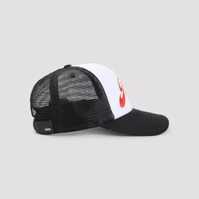 Amiri Structured Black Cap With Embroidered Logo