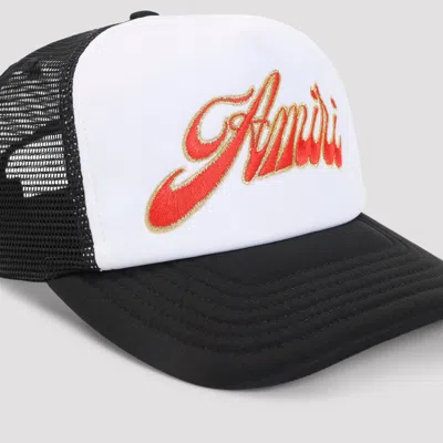 Amiri Structured Black Cap With Embroidered Logo