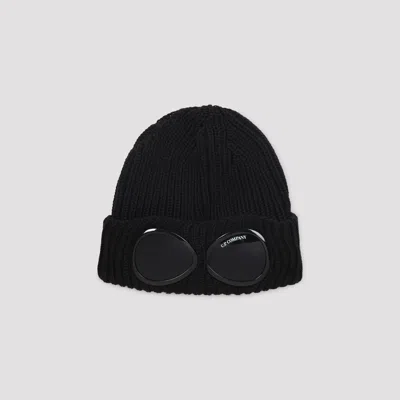 C.p. Company Signature Lens Rib Knit Beanie