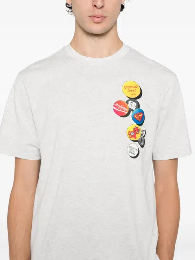 Ground Zero Printed T-shirt In Gray