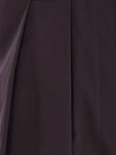 Dries Van Noten Wide Leg Trousers Pleated Design Button Detail In Brown