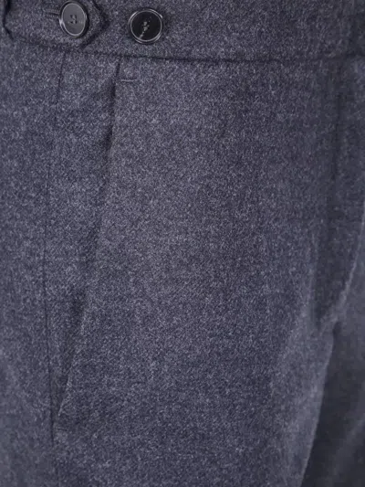 Darkpark Tailored Wool Pants With Pleats And Pockets In Black