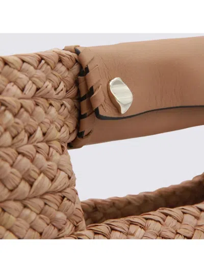 Helen Kaminski Natural Raffia Remi Top Handle Bag