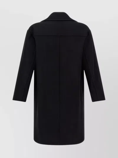 Dries Van Noten "racos" Coat In Black