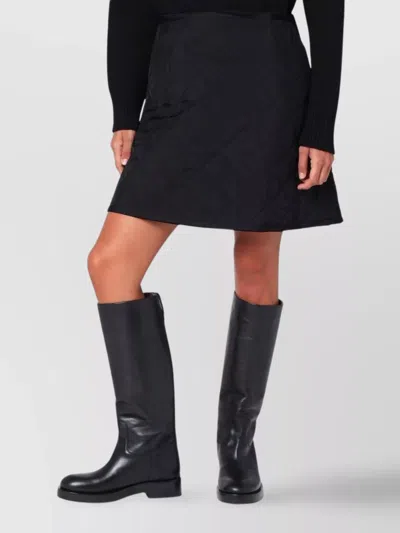 Jil Sander Black Quilted Skirt In Black