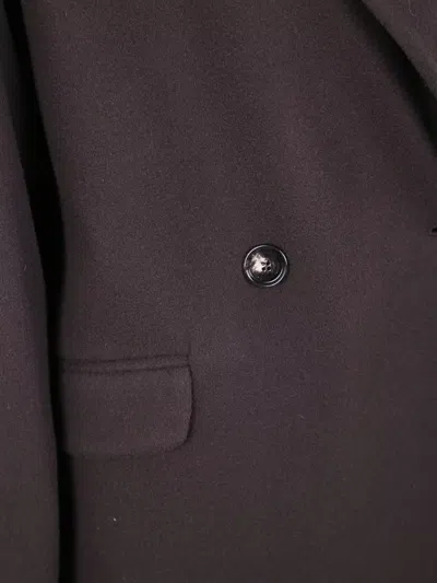 Tagliatore Double-breasted Coat Featuring Flap Pockets In Green