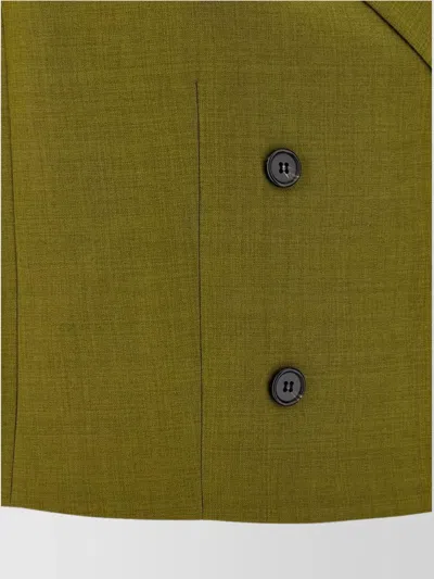Theory Tailored Sleeveless Double-breasted Vest In Green