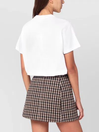 Ganni Women Puppy Print And Logo T-shirt In White