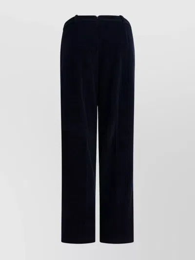 Circolo 1901 Trousers With Belt Loops And Side Pockets In Blue