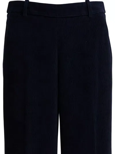 Circolo 1901 Trousers With Belt Loops And Side Pockets In Blue