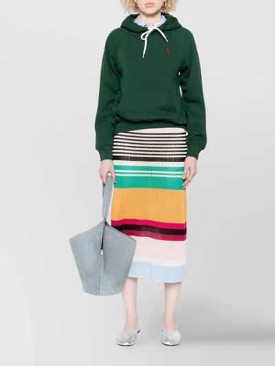 Polo Ralph Lauren Pine Green Cotton-blend Sweatshirt In Green