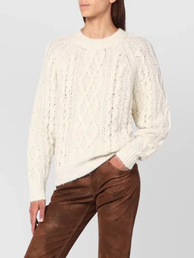 Isabel Marant Étoile Marant Etoile Cream-colored Long-sleeved Sweater In Neutral