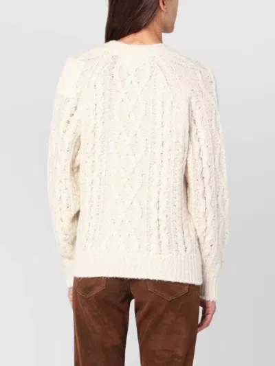 Isabel Marant Étoile Marant Etoile Cream-colored Long-sleeved Sweater In Neutral