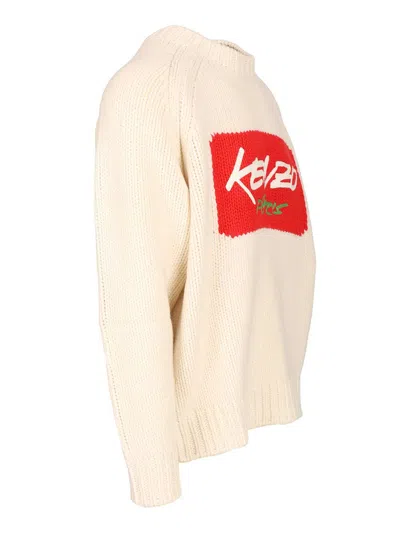 Kenzo Futura 2000 Wool Sweater With Graphic Print