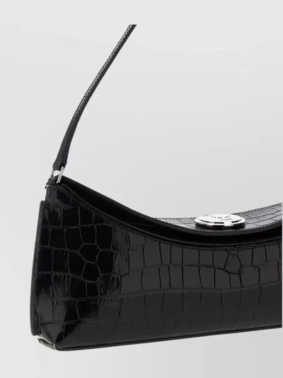 Jacquemus Le Calisson Crocodile-effect Leather Shoulder Bag