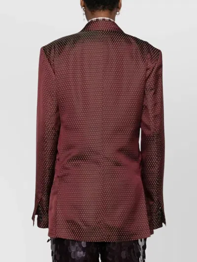 Dries Van Noten Bafya 2350 W.w. Jacket With Pockets In Red