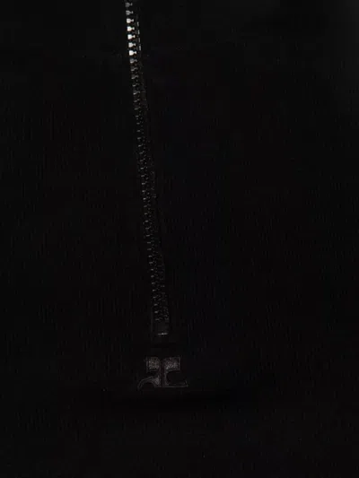 Courrèges Courregès Midnight Blue Wool Sweater In Blue