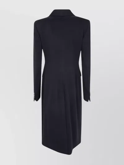 Tagliatore Double-breasted Coat Featuring Flap Pockets In Multi