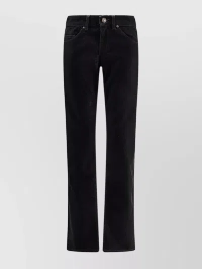 Isabel Marant Étoile Kelsie Five Pocket Trousers With Belt Loops In Black