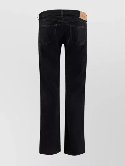 Isabel Marant Étoile Kelsie Five Pocket Trousers With Belt Loops In Black