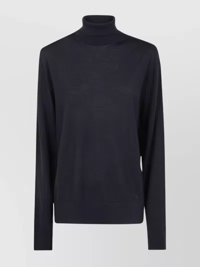 Laneus Knitted Turtleneck Man In Blue