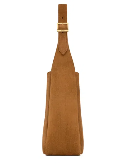 Saint Laurent Le 5 A 7 Small Suede Hobo Shoulder Bag