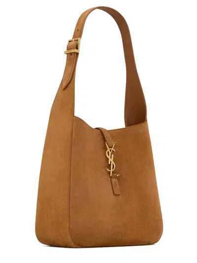 Saint Laurent Le 5 A 7 Small Suede Hobo Shoulder Bag