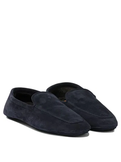 Henderson Baracco Loafers In Suede Leather In Black