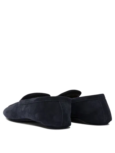 Henderson Baracco Loafers In Suede Leather In Black