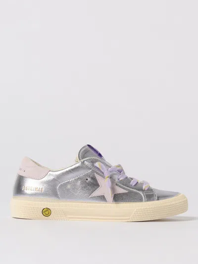 Golden Goose Kid - May Sneakers In Purple