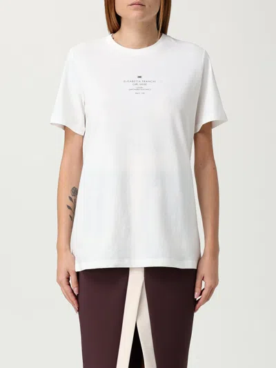 Elisabetta Franchi T-shirt  Woman Color White In White