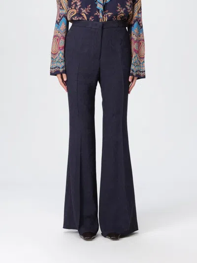 Etro Pants  Woman Color Blue In Blue