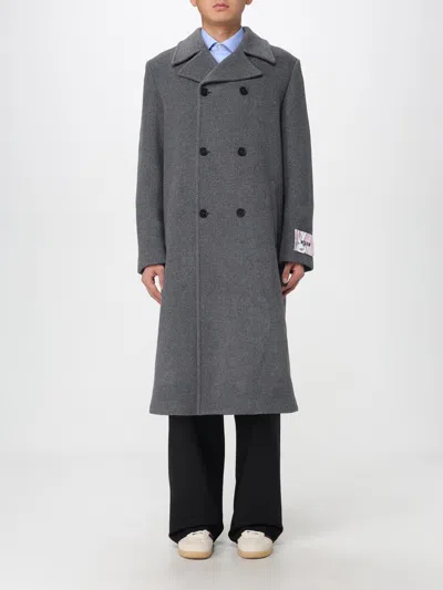 Msgm Coat  Men Color Grey In Brown