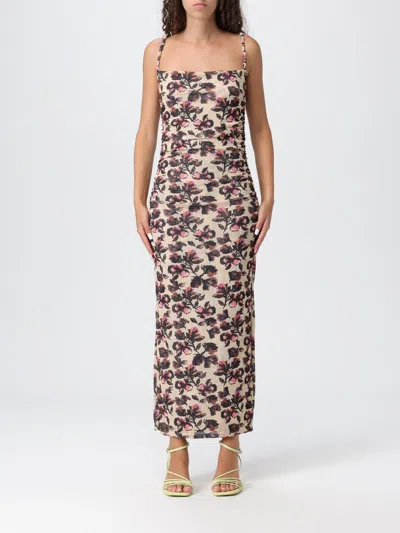 Nanushka Floral-print Ruched Dress In Multi
