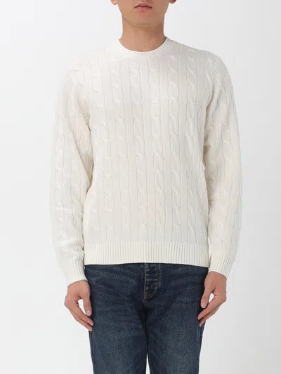 Mc2 Saint Barth Regent Braid Wool Sweat In White