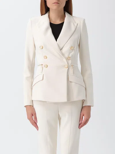 Elisabetta Franchi Jacket  Woman Color Milk In White