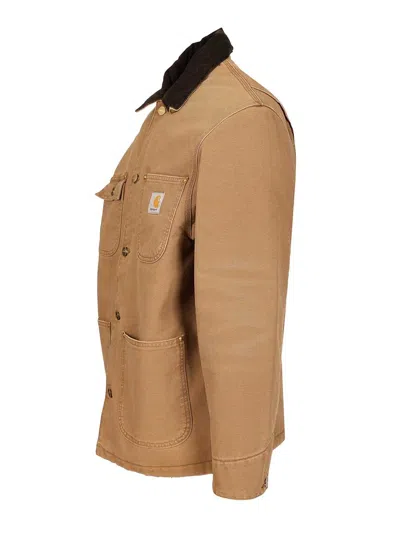 Carhartt Work In Progress Michigan Canvas Coat In Brown