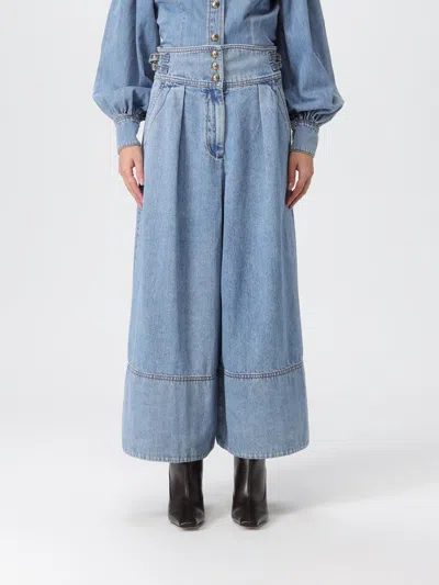 Zimmermann 'denim Culotte' Jeans In Blue