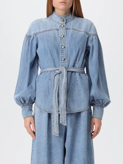 Zimmermann Shirt  Woman Color Blue In Blue