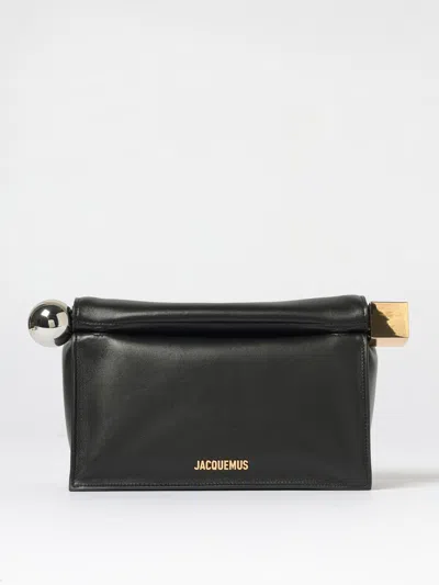 Jacquemus Women's La Pochette Rond Carre Bag In Black