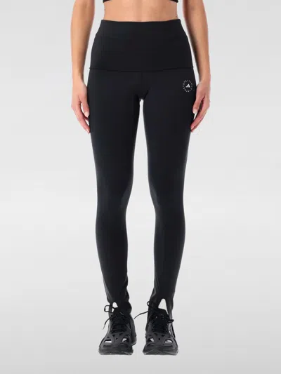 Adidas By Stella Mccartney Polyamide Blend Leggings With Ankle Slits In Black