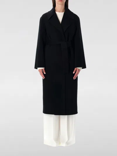 Alberta Ferretti Alberta Ferreti Coat In Double-face Wool In Black