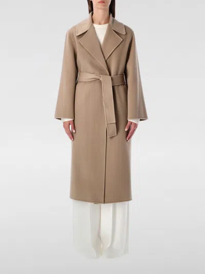 Alberta Ferretti Alberta Ferreti Coat In Double-face Wool In Blue
