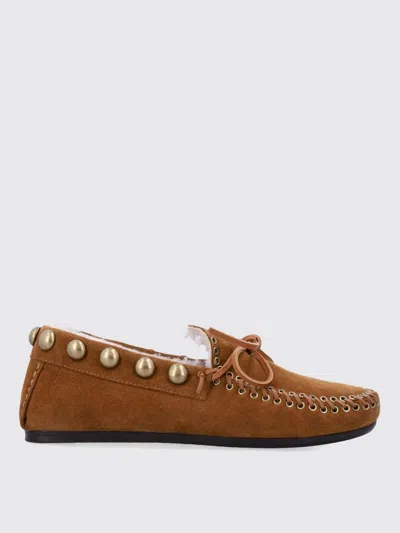 Isabel Marant Shearling Loafers In Brown