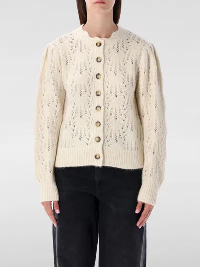 Isabel Marant Étoile Isabel Marant Etoile Lace-knit Cardigan With Button Details In Neutral